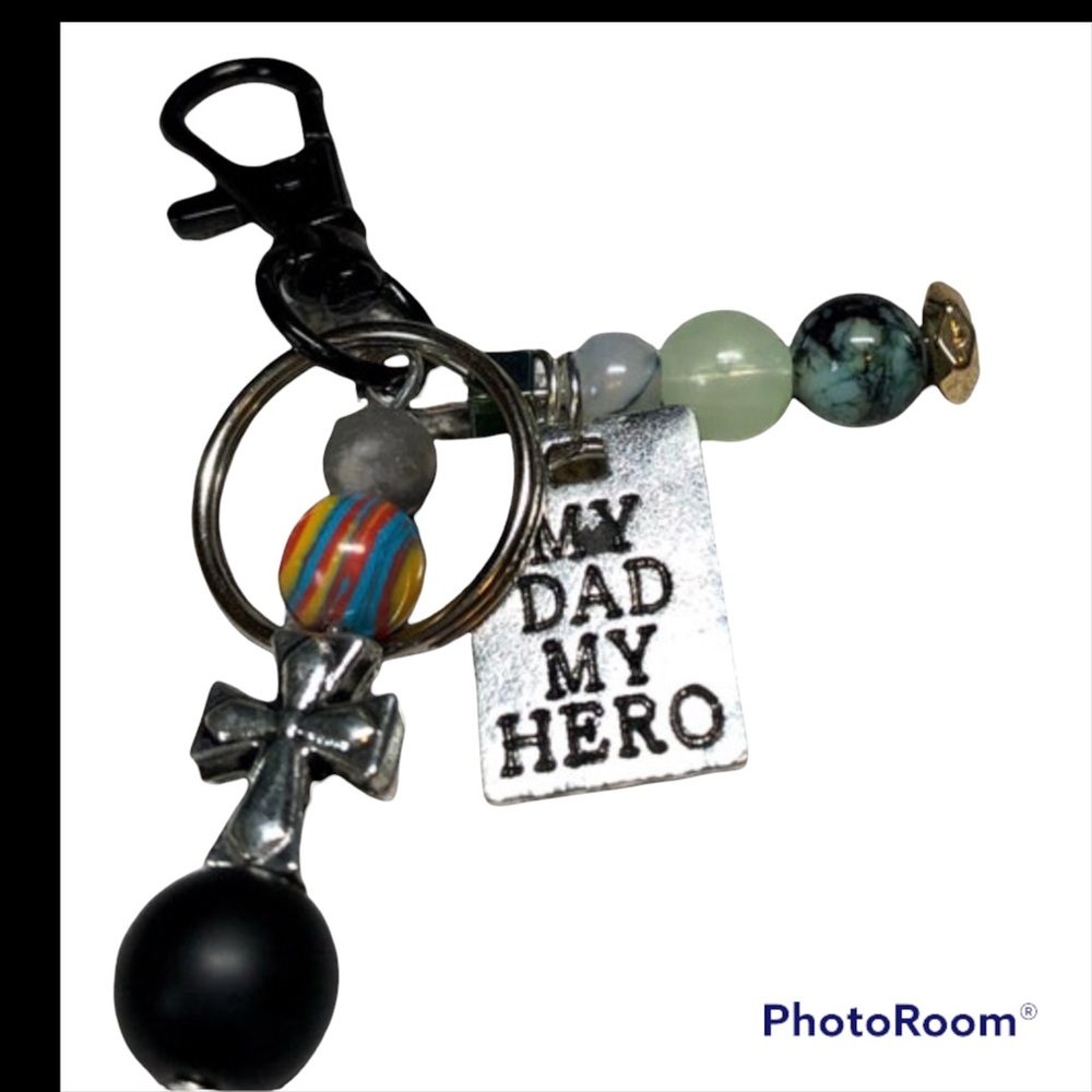 🦸‍♂️my DAD, my hero keychain